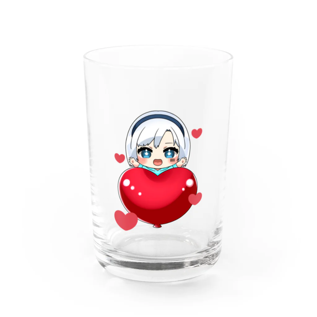 茉莉花 じゃすみん(jasmine)Vtuberの白紙さんイラスト YouTubeバージョン Water Glass :front