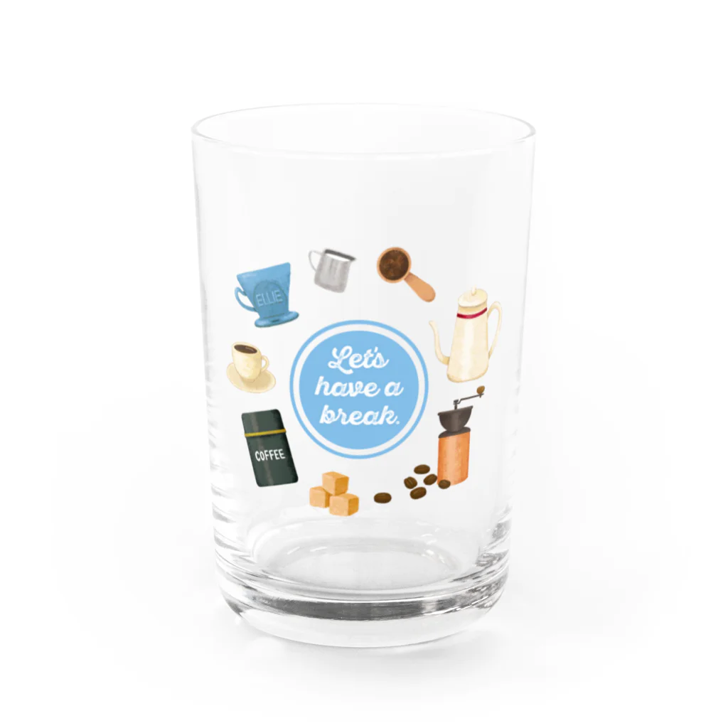 Maiso de EllieのCafe Water Glass :front