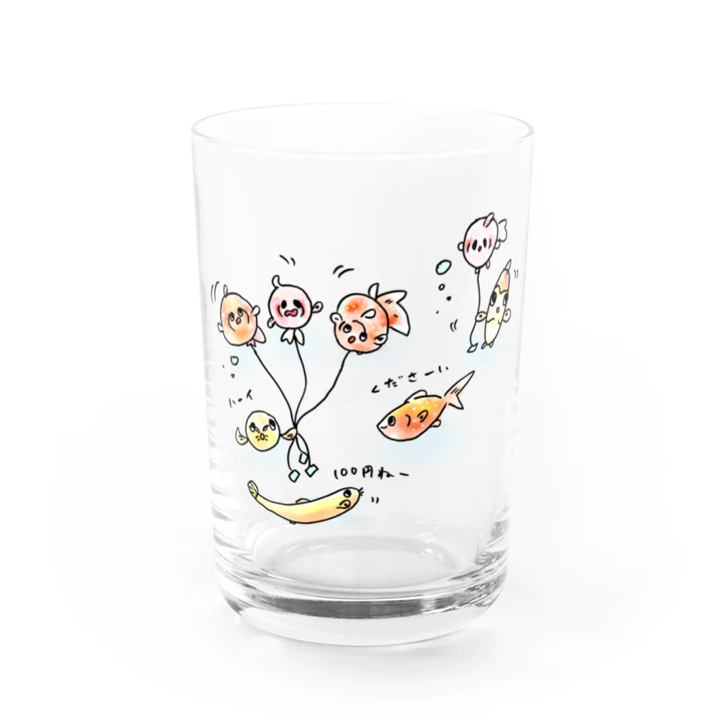 りなりあの金魚の世界で大人気！ピンポンパール風船 Water Glass :front