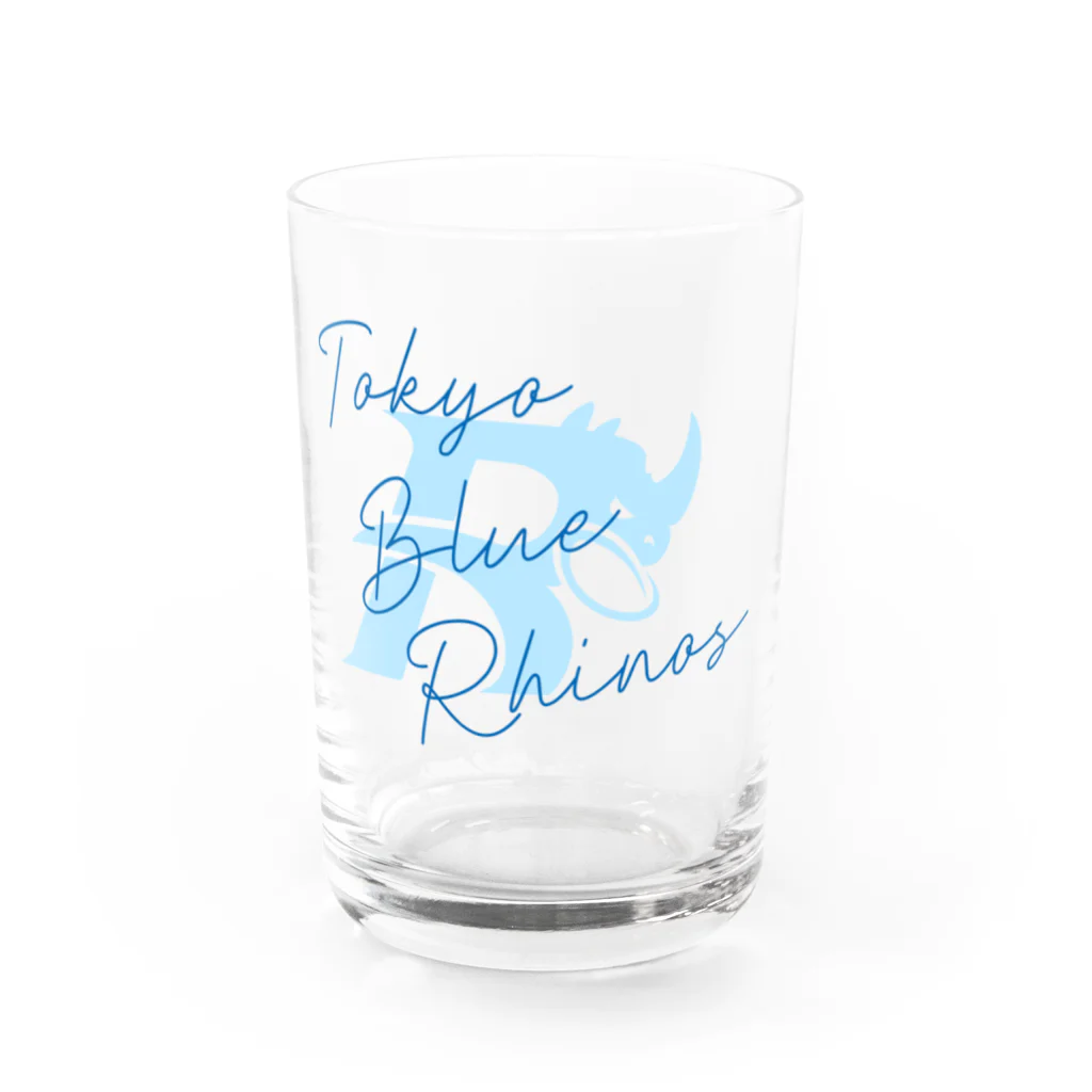 TOKYO BLUE RHINOSのチームロゴ_エモめ グラス前面