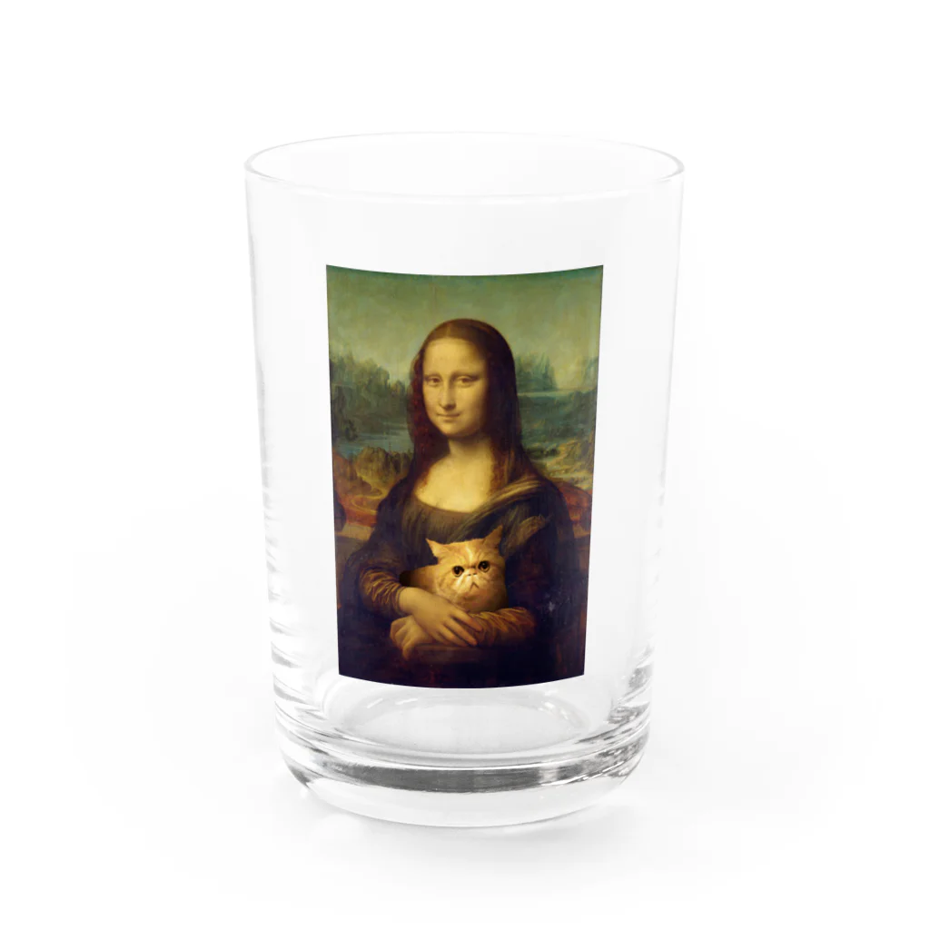 ぬくもふ屋　【猫 犬の似顔絵描き】のぶーたんちゃん Water Glass :front