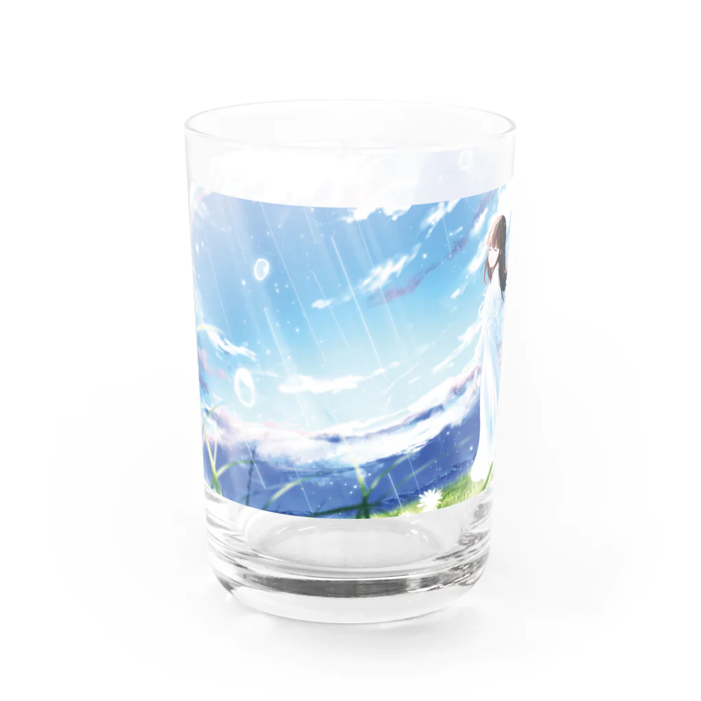 ZETTAI CHU-KAKUの雨に咲かせば Water Glass :front