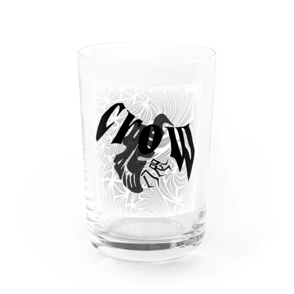 maccha47の八咫烏とCROW Water Glass :front