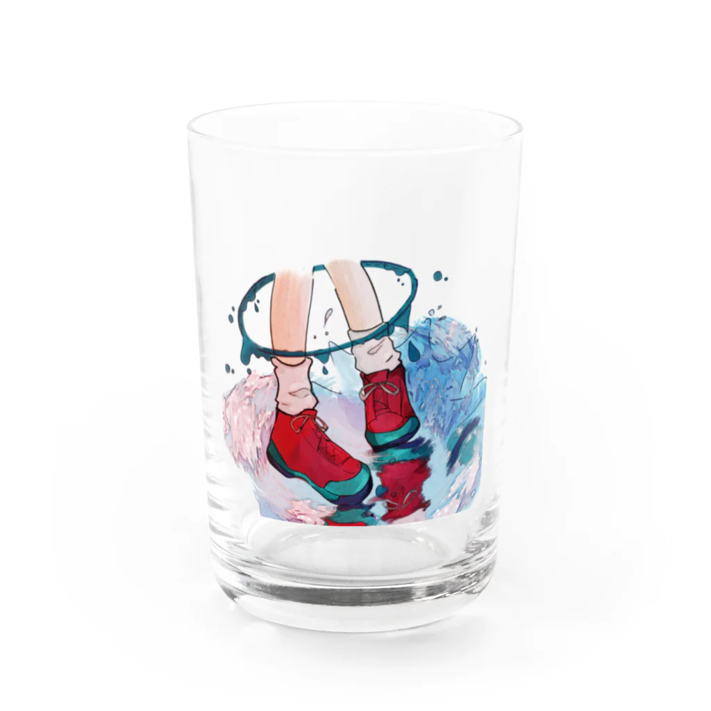 amemugi（あめむぎ）のあしかせ。 Water Glass :front