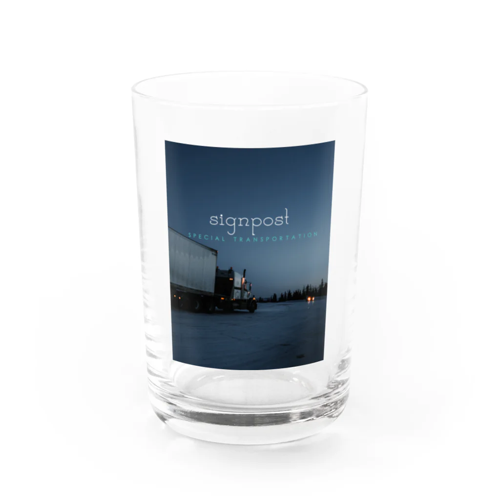 IGC groupのサインポスト Water Glass :front