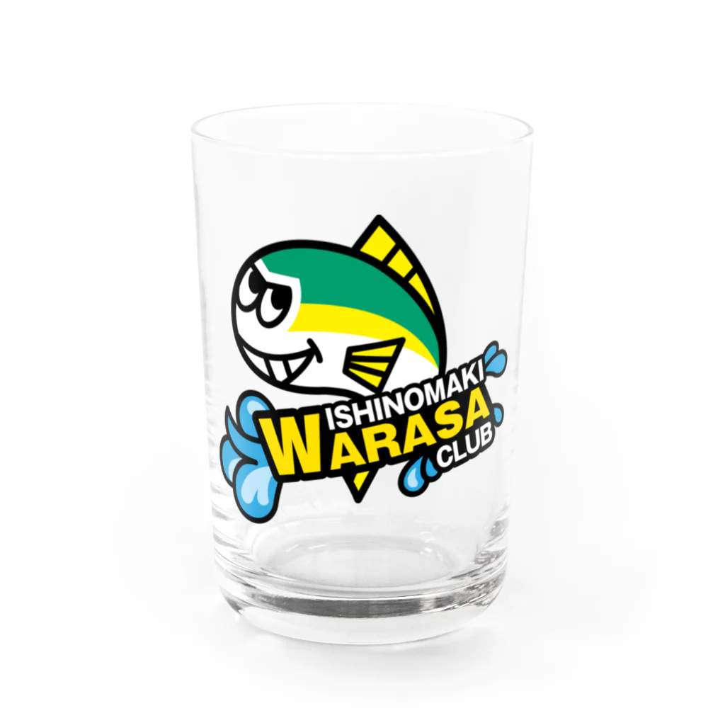 ワラサクラブのワラサグッズ Water Glass :front