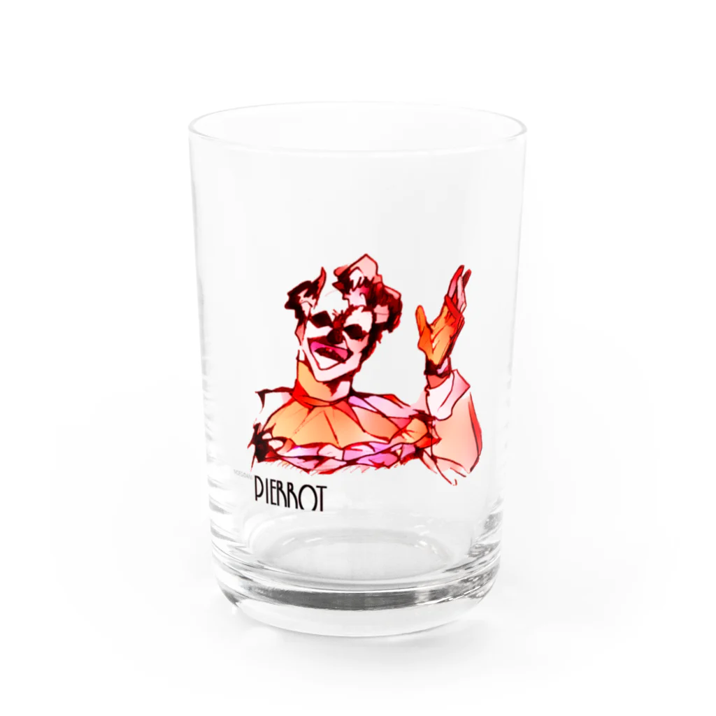 MOEGIDANIのピエロ🤡 A (エース) Water Glass :front