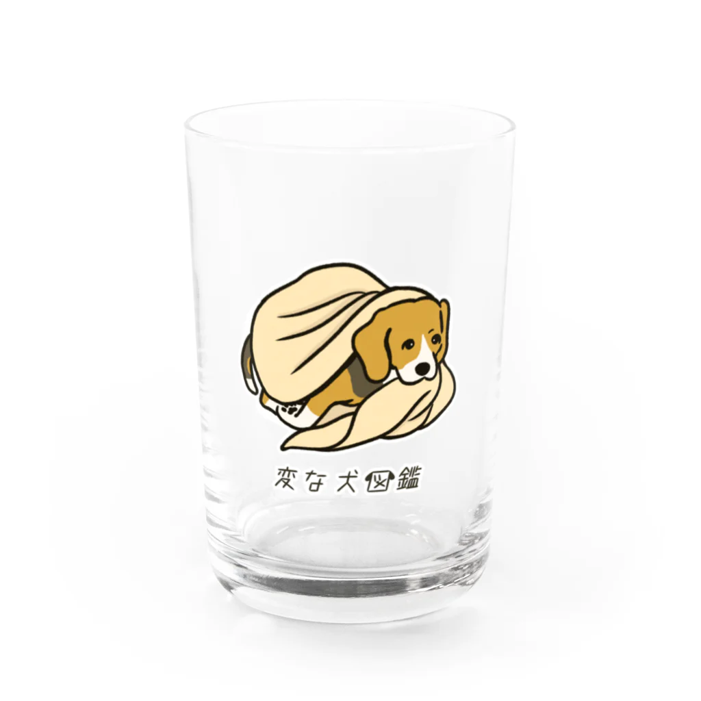 いぬころ｜変な犬図鑑のNo.102 モグリーヌ[2] 変な犬図鑑 Water Glass :front