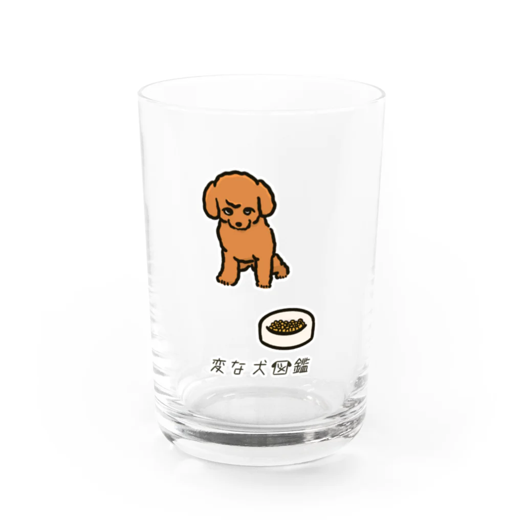 いぬころ｜変な犬図鑑のNo.185 カリカリノコシーヌ[2] 変な犬図鑑 Water Glass :front