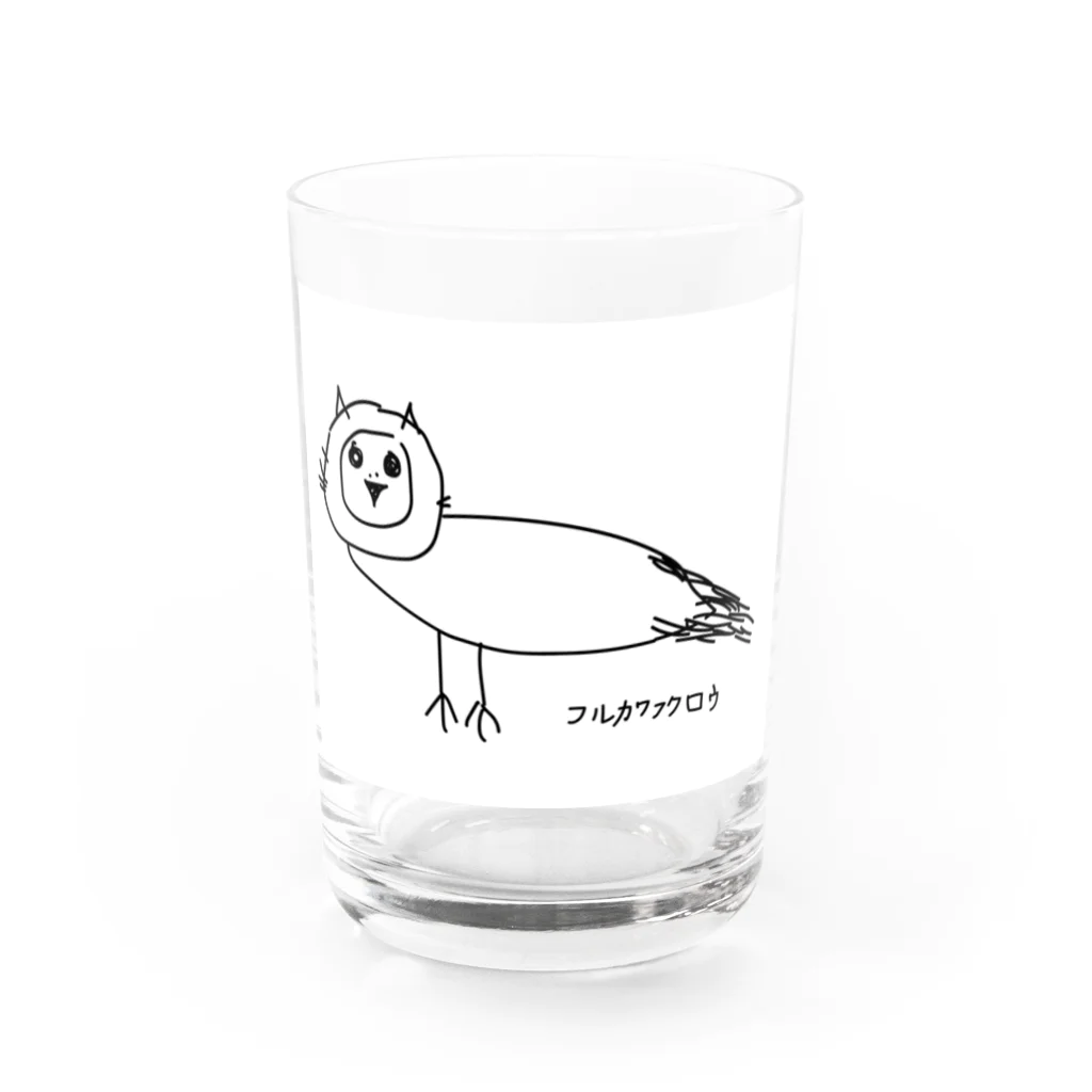 purikawaのフルカワフクロウ Water Glass :front