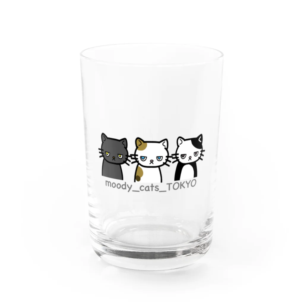 moody_cats_TOKYOのmoody_cats_TOKYO Water Glass :front