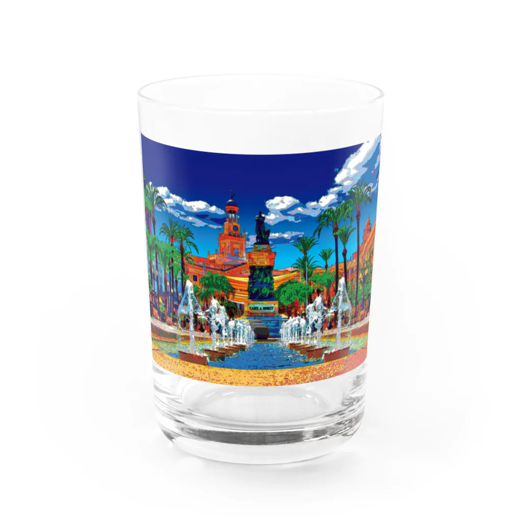 GALLERY misutawoのスペイン カディスのサン・ファン・デ・ディオス広場 Water Glass :front