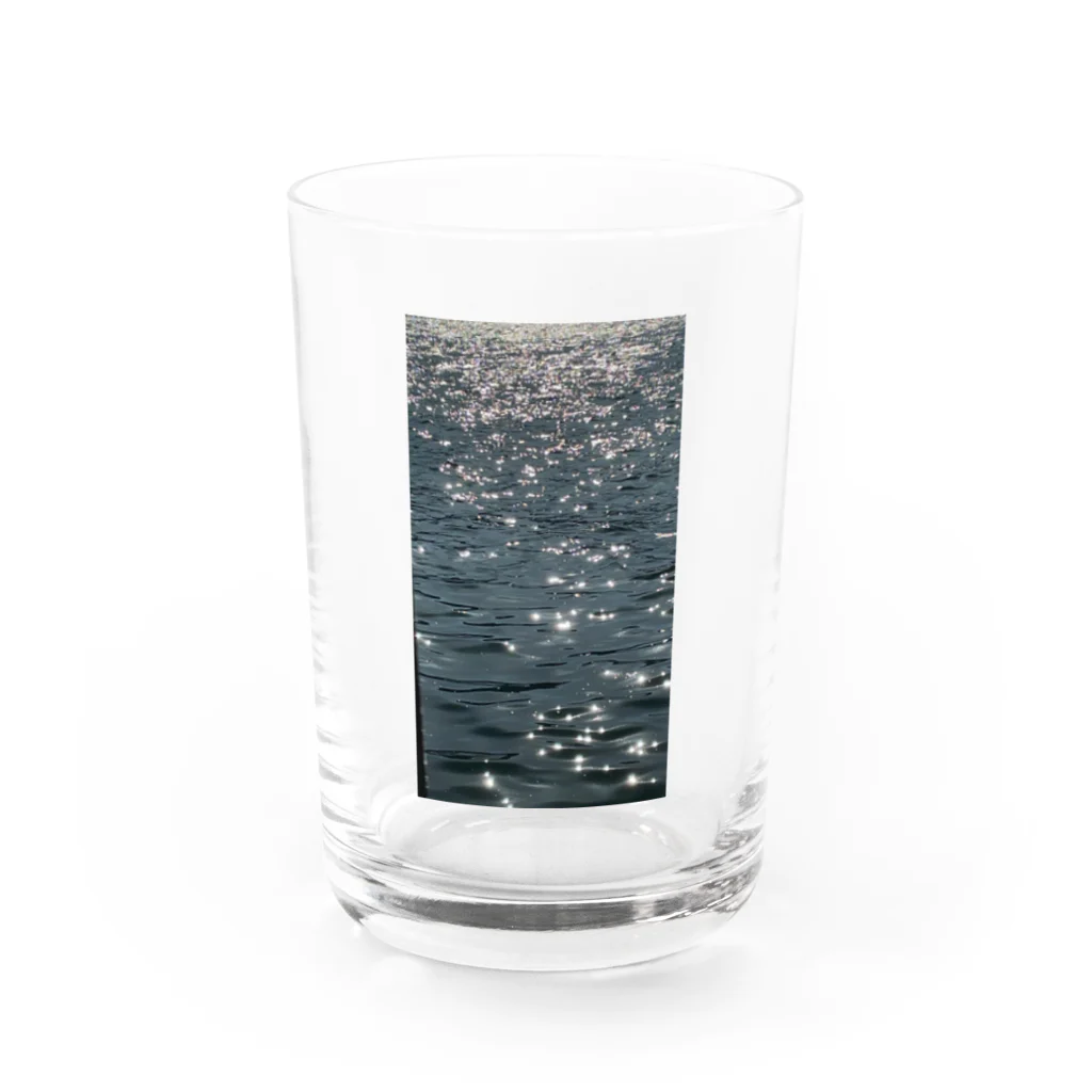 トロールショップのキラキラ光る海 Water Glass :front
