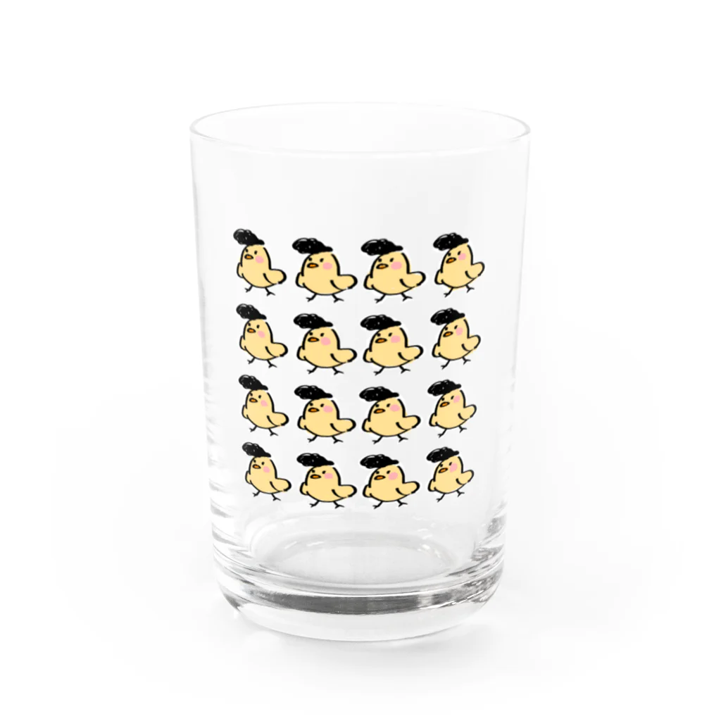 ばろうずのヤンキーひよこ Water Glass :front