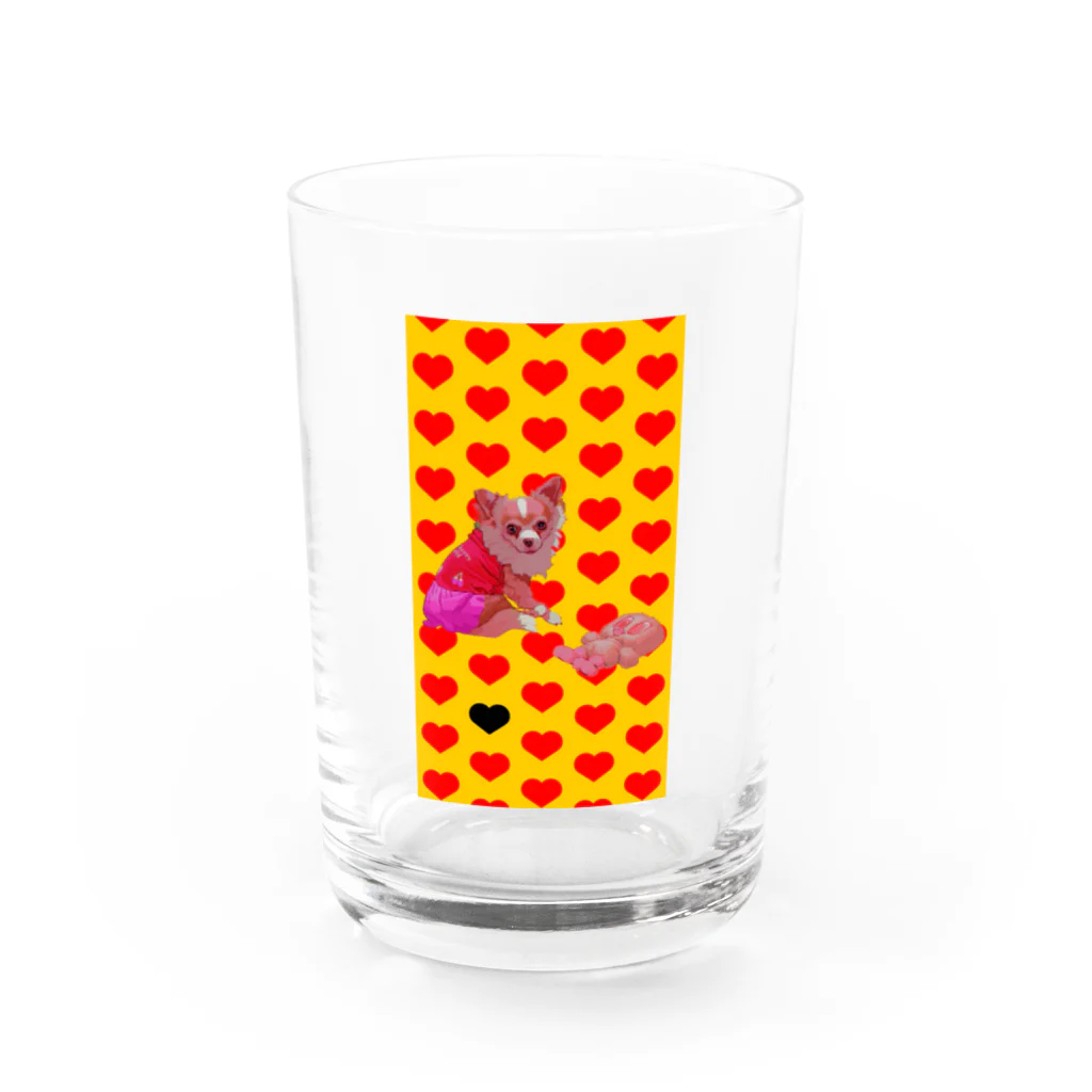 髭達磨のさくら Water Glass :front