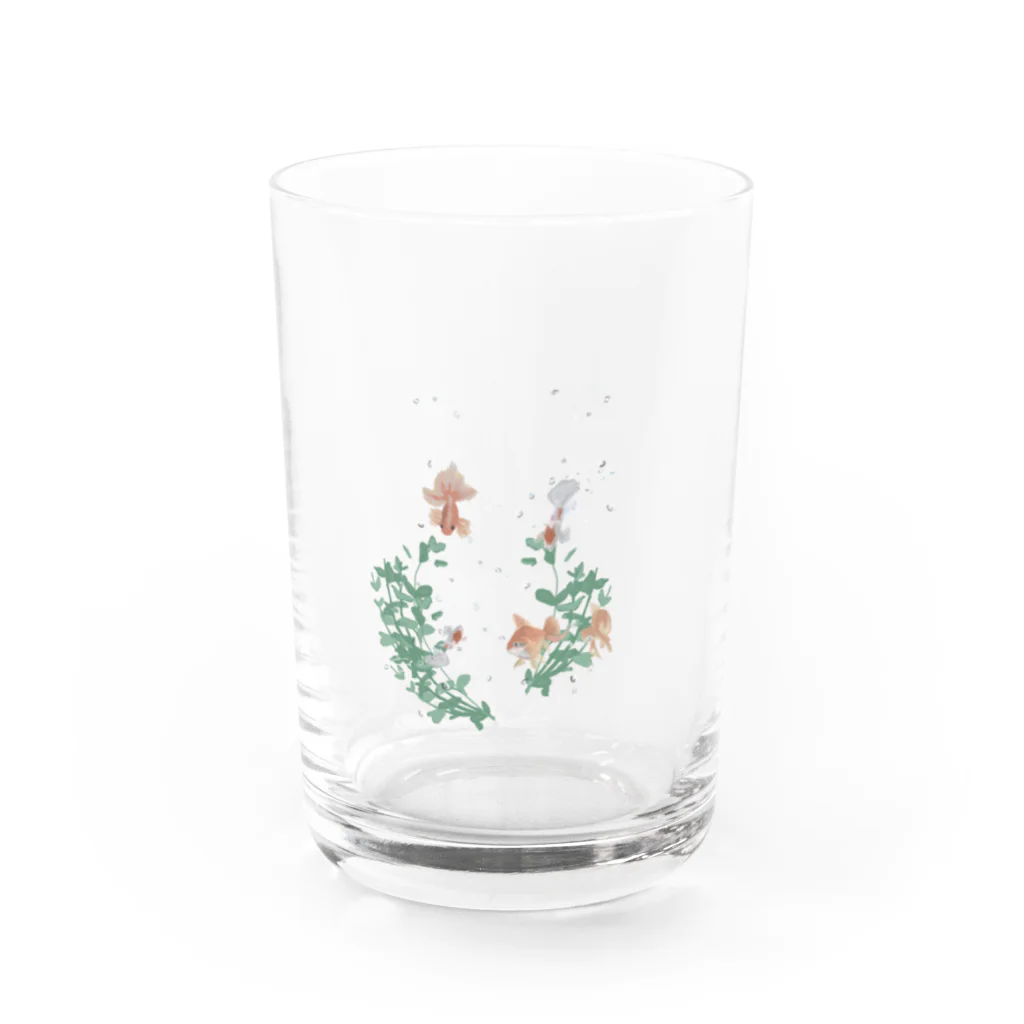 りんの金魚_2 Water Glass :front