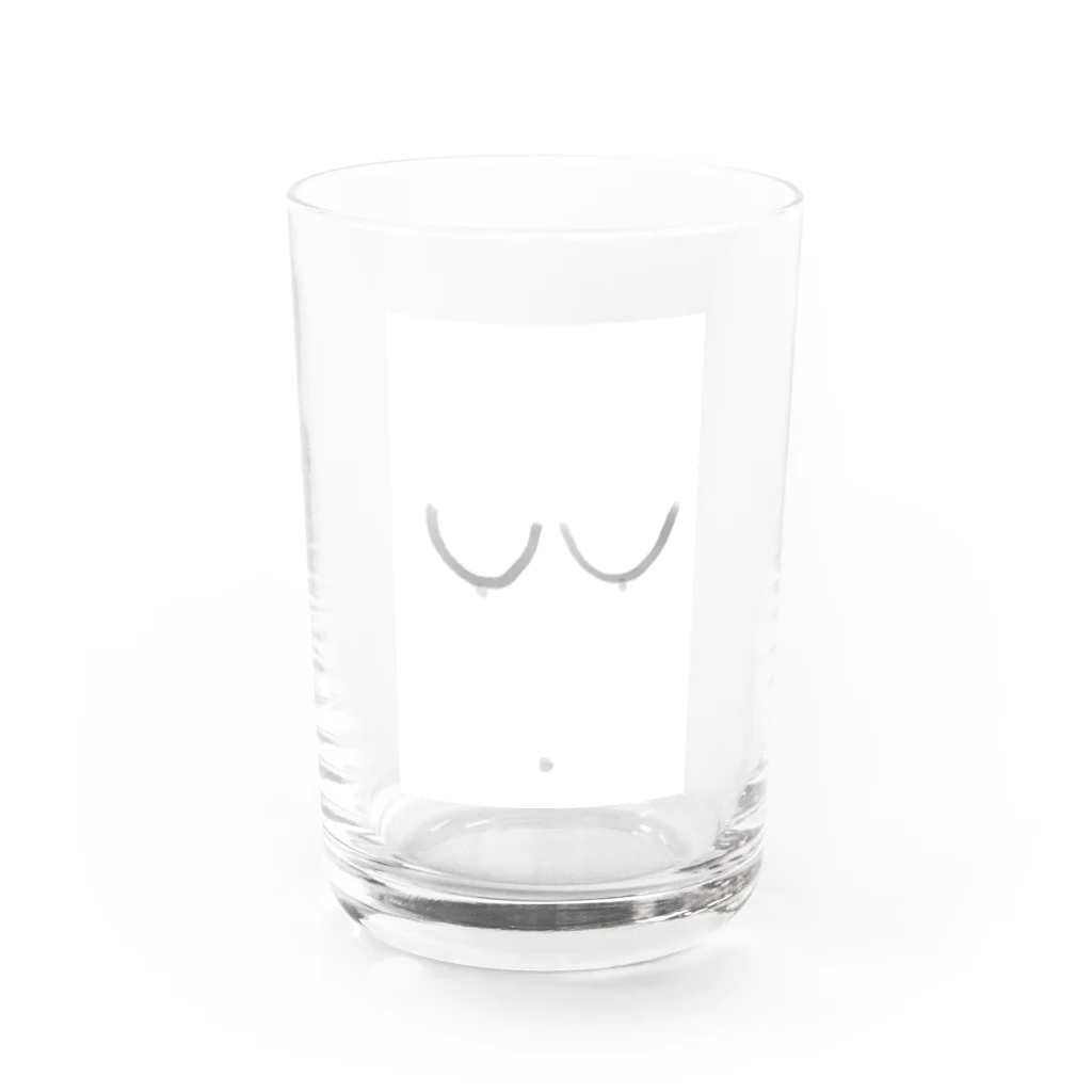 にんじんの乳とヘソ Water Glass :front