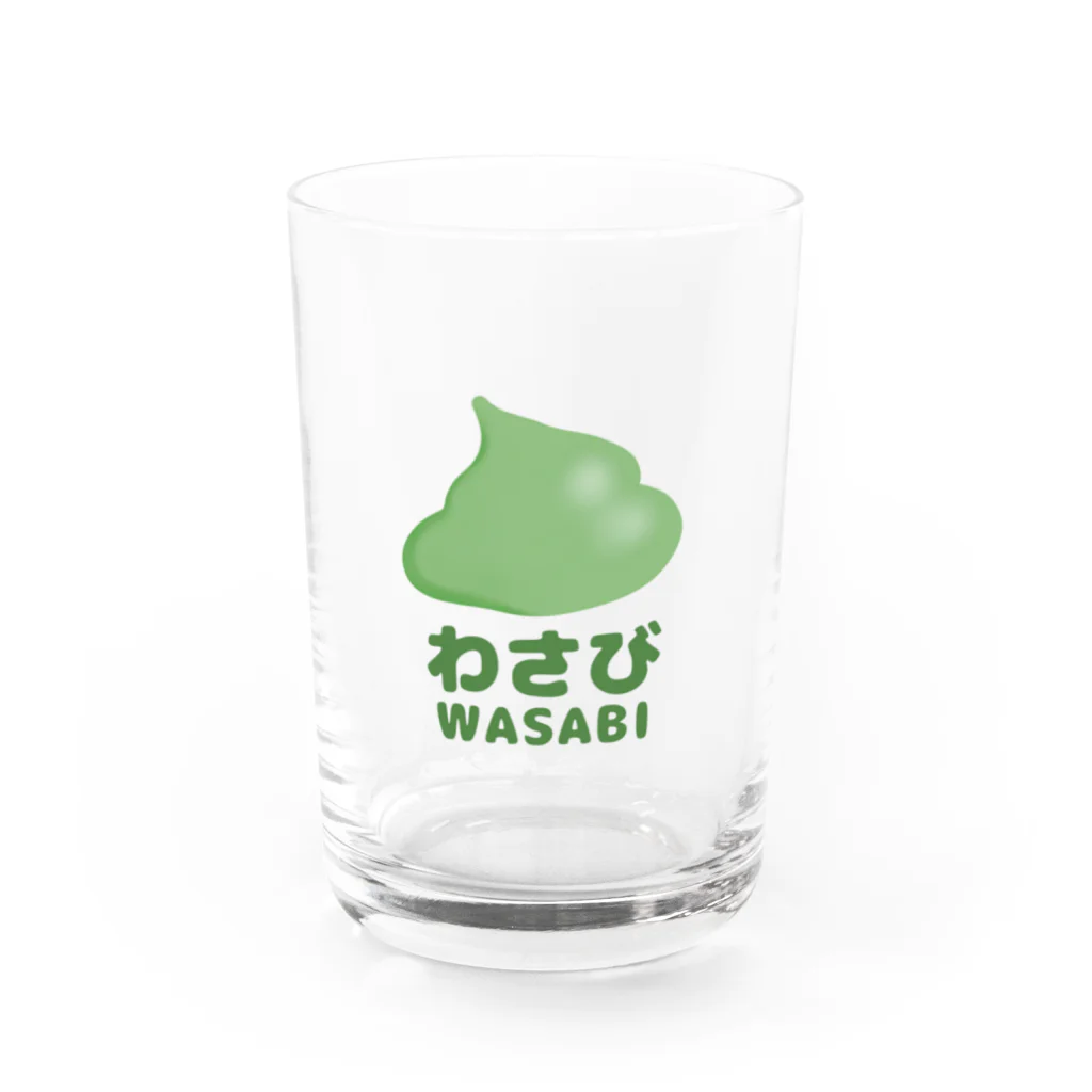 ミケタマのわさび Water Glass :front