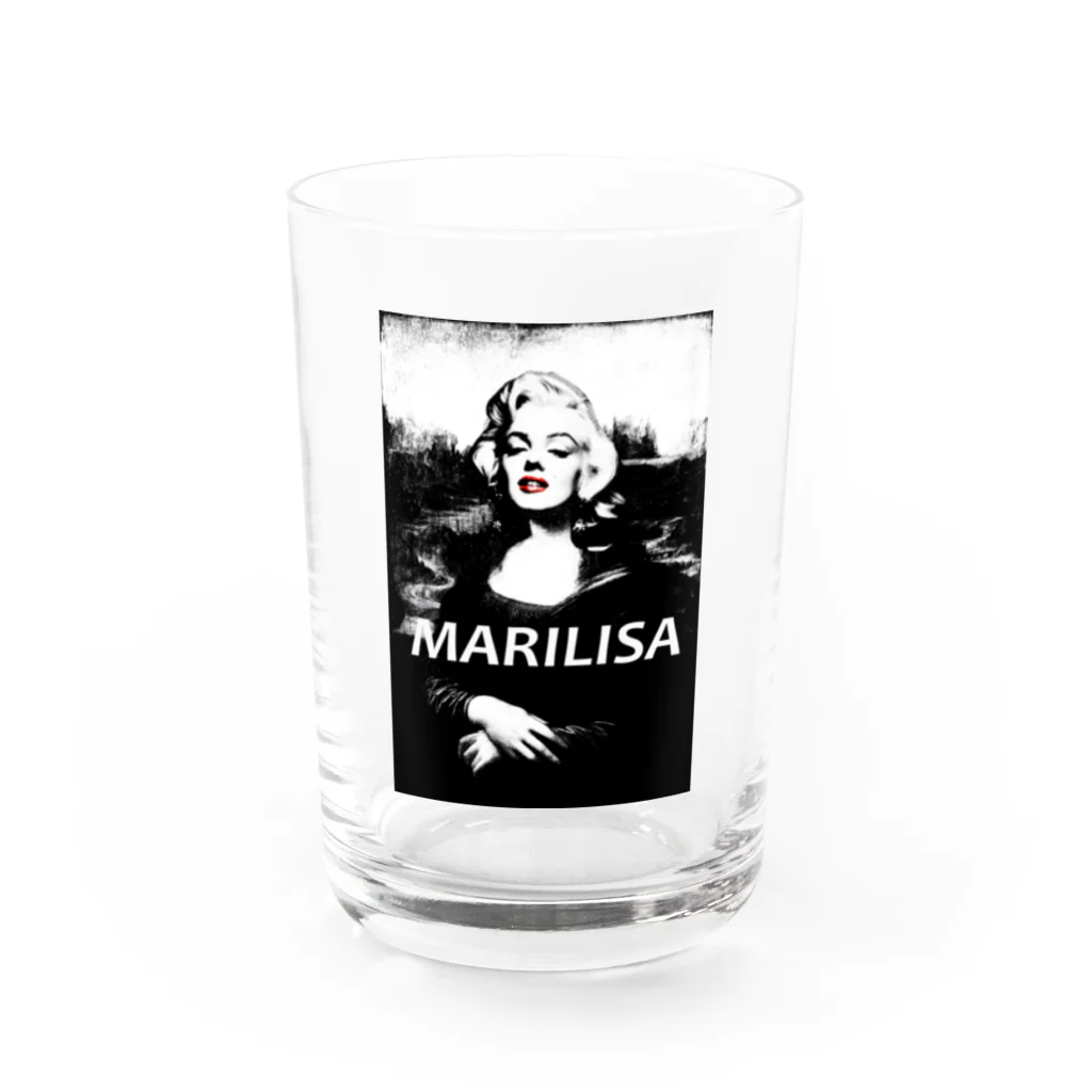 アインシュタインキャットのマリリザ Water Glass :front