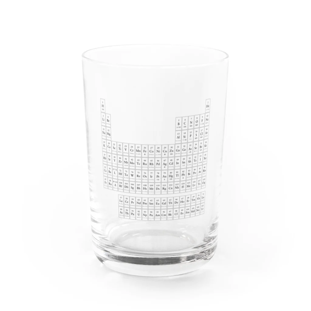 グンマー帝国民SHOPの元素記号 Water Glass :front
