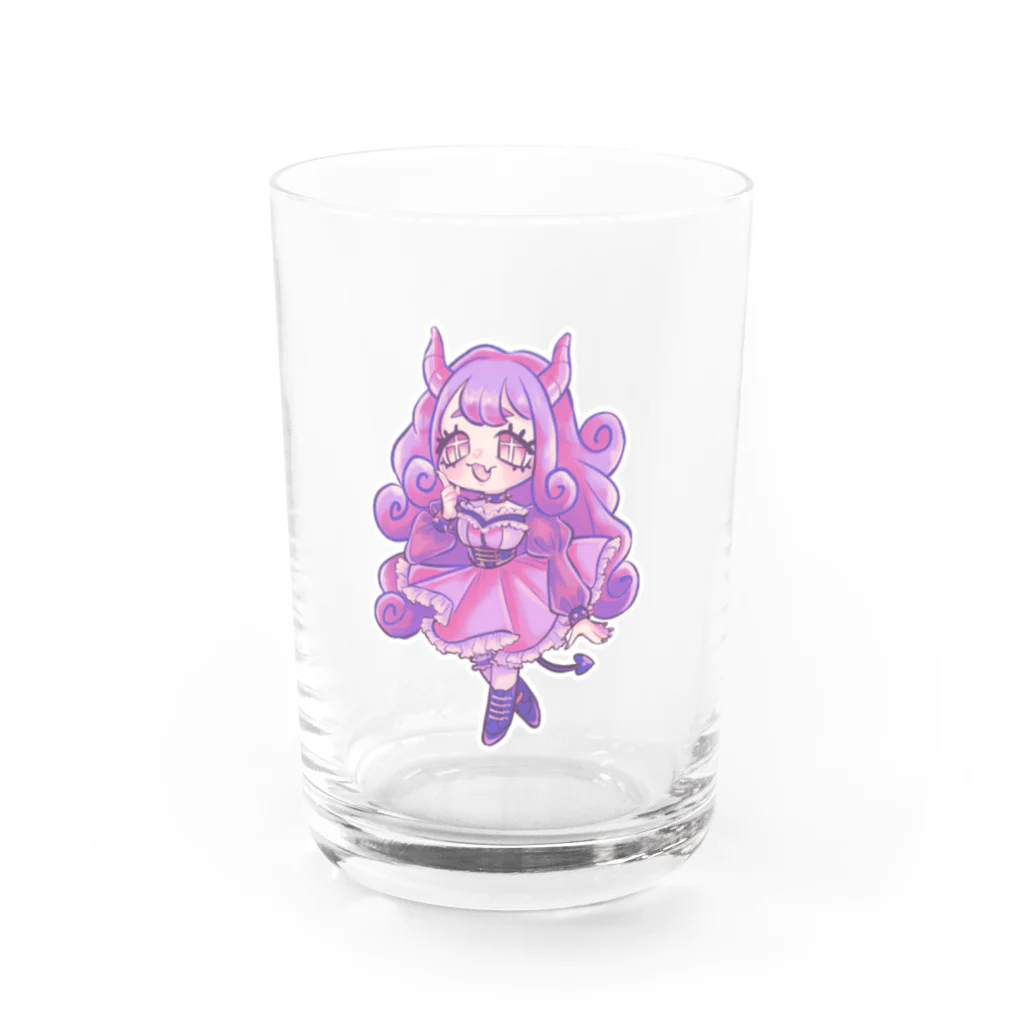 さるのこしかけの小悪魔あく美ちゃんver.3 Water Glass :front