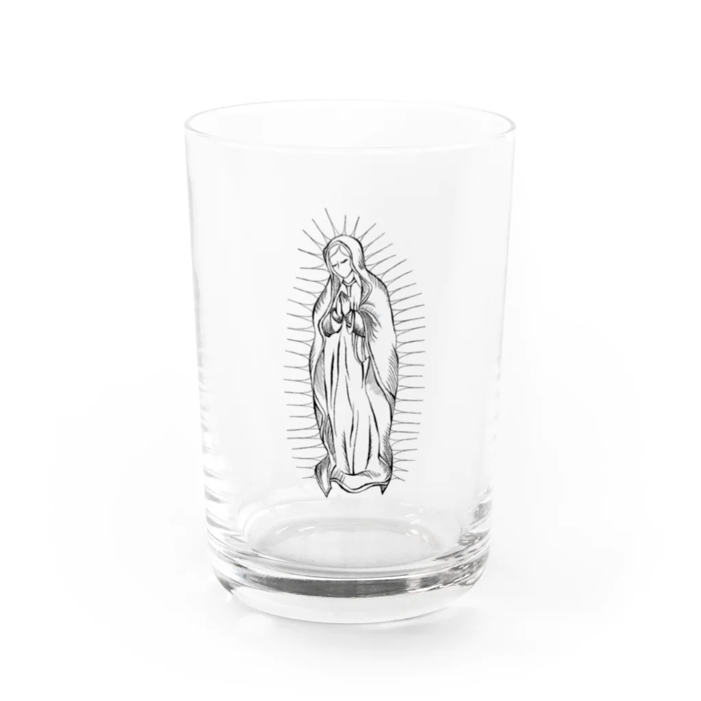 みんとオペレーターの聖母マリア　デザイン　前面タイプ　線画デザイン グラス前面