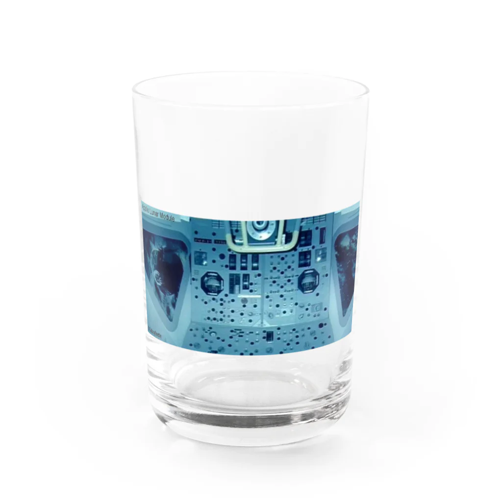 月光虹房のアポロ月着陸船操縦席 Water Glass :front