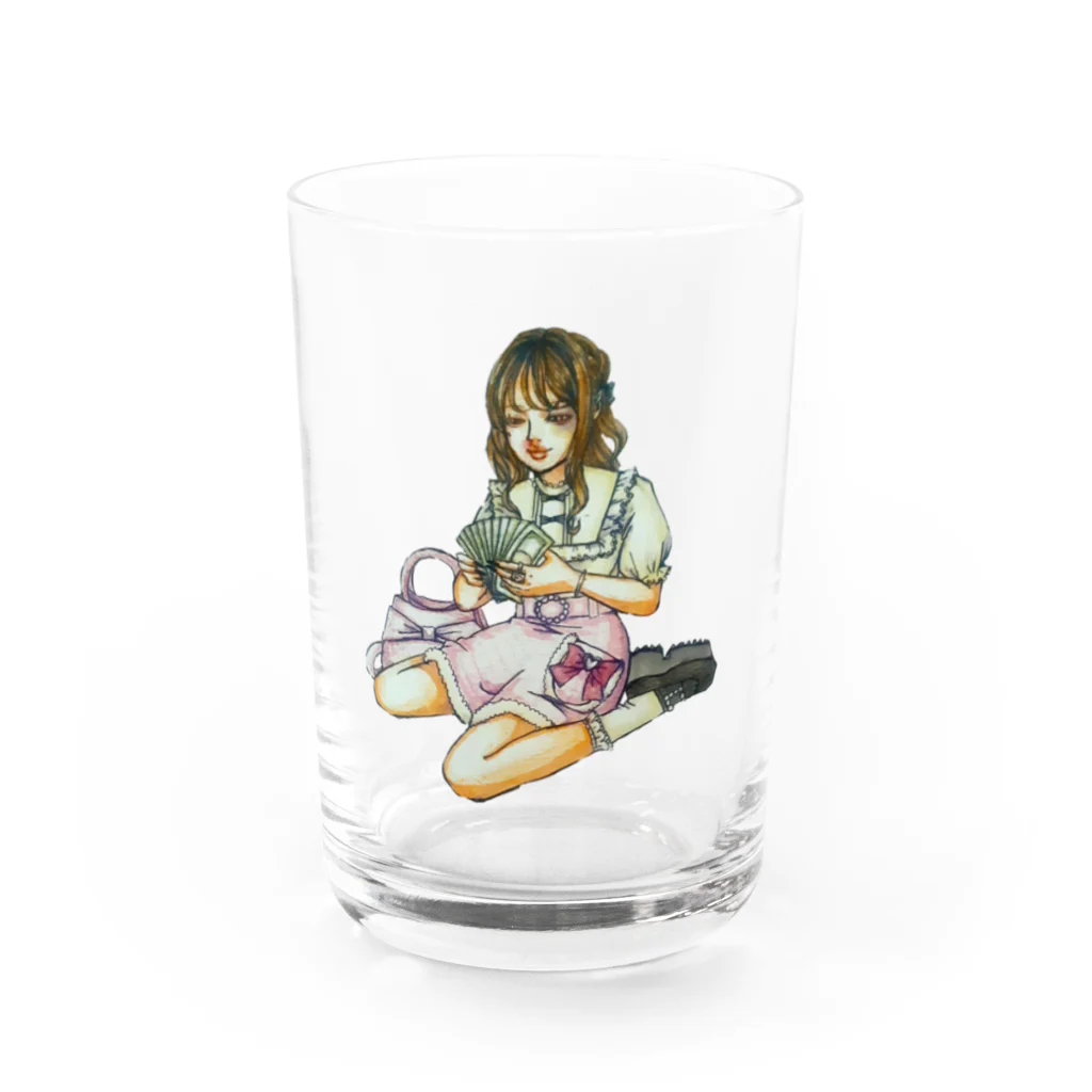 AKZの幸福な女 Water Glass :front