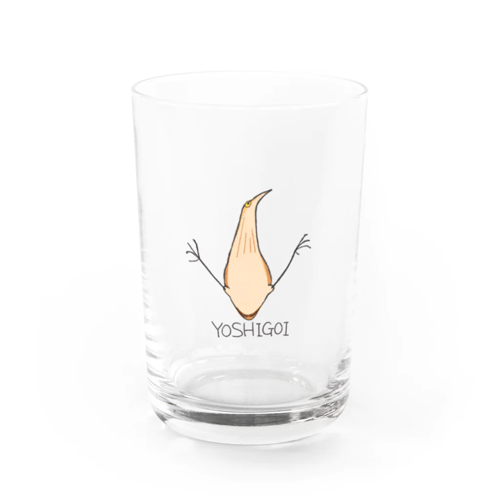 おみせのヨシゴイグッズ Water Glass :front