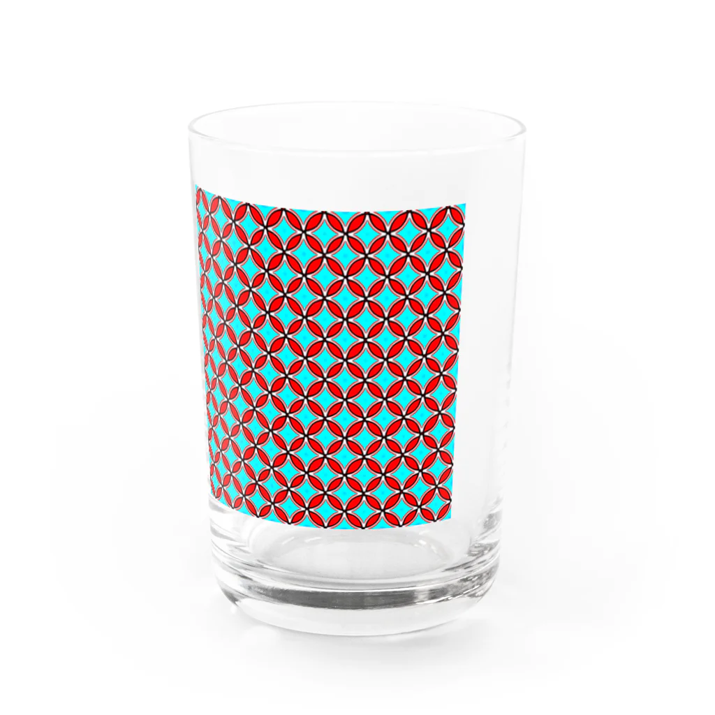 昭和レトロポップ屋さんのPOP×和風　サンダンカ Water Glass :front