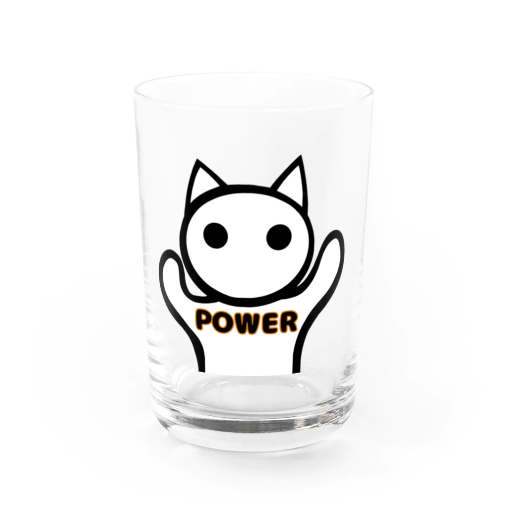 aiueoneko358のパワー猫 グラス前面