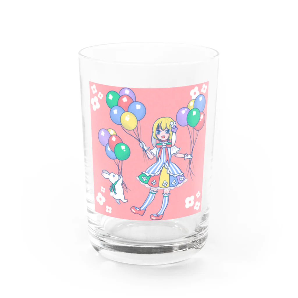 百合花のSpring Water Glass :front