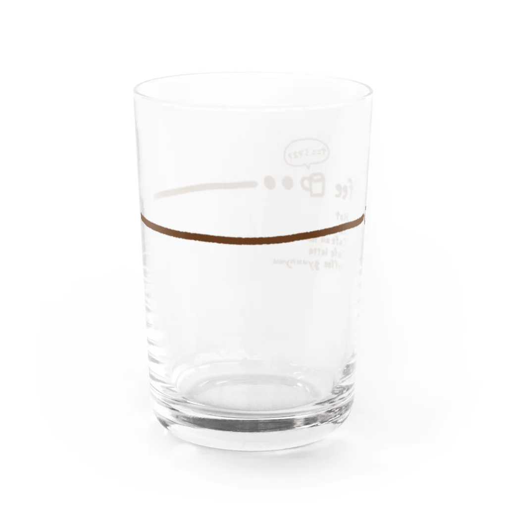 little neuのcoffee ひとやすみしませんか？ Water Glass :front