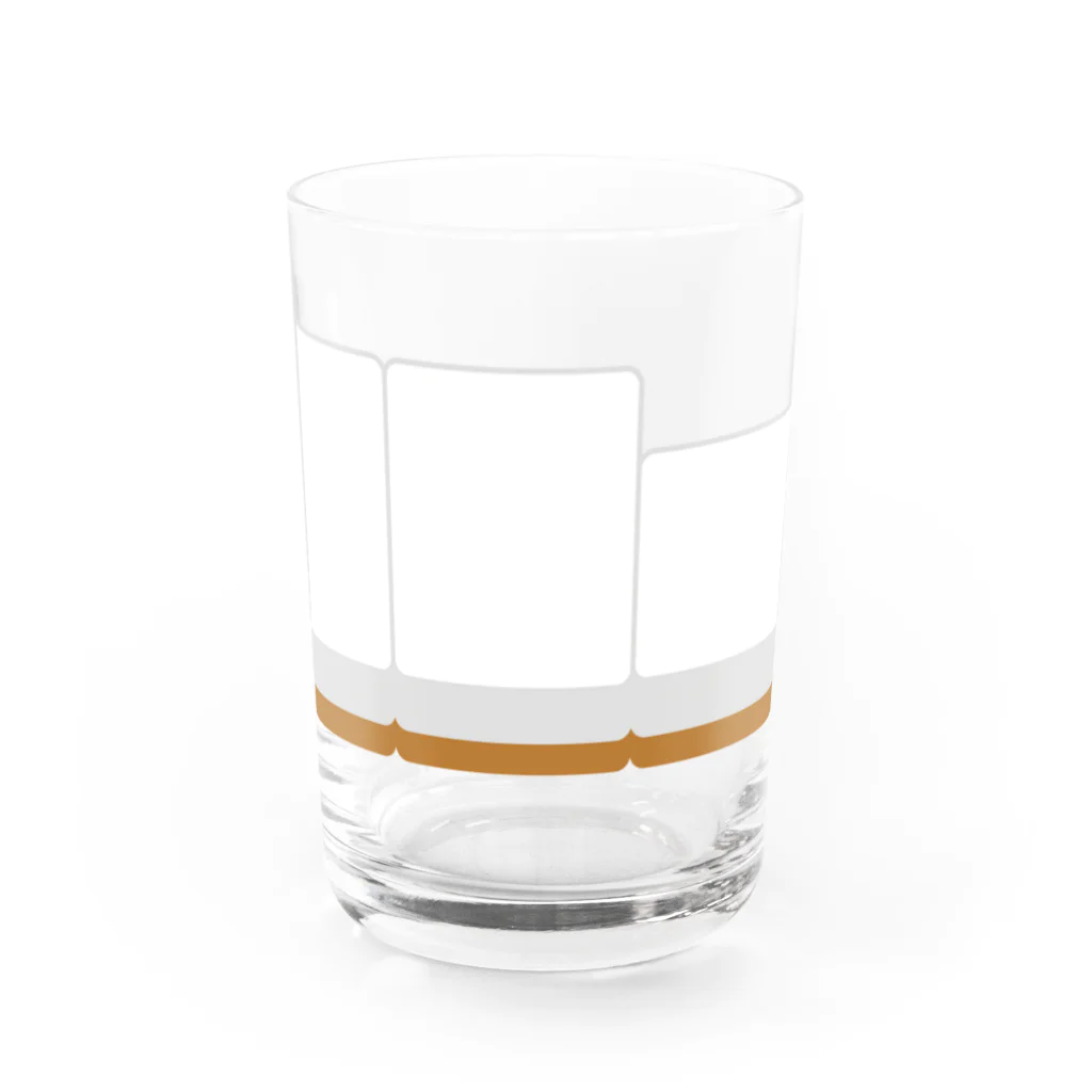 キッズモード某の右から白ポン ( 麻雀グッズ ) Water Glass :front