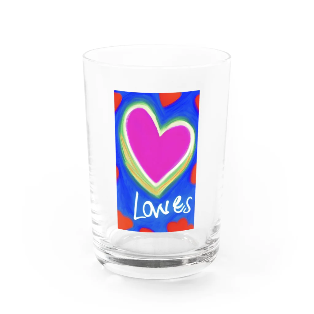 ミカちゃんの部屋⭐︎✴︎make a smile⭐︎✴︎のLOVES💗 Water Glass :front