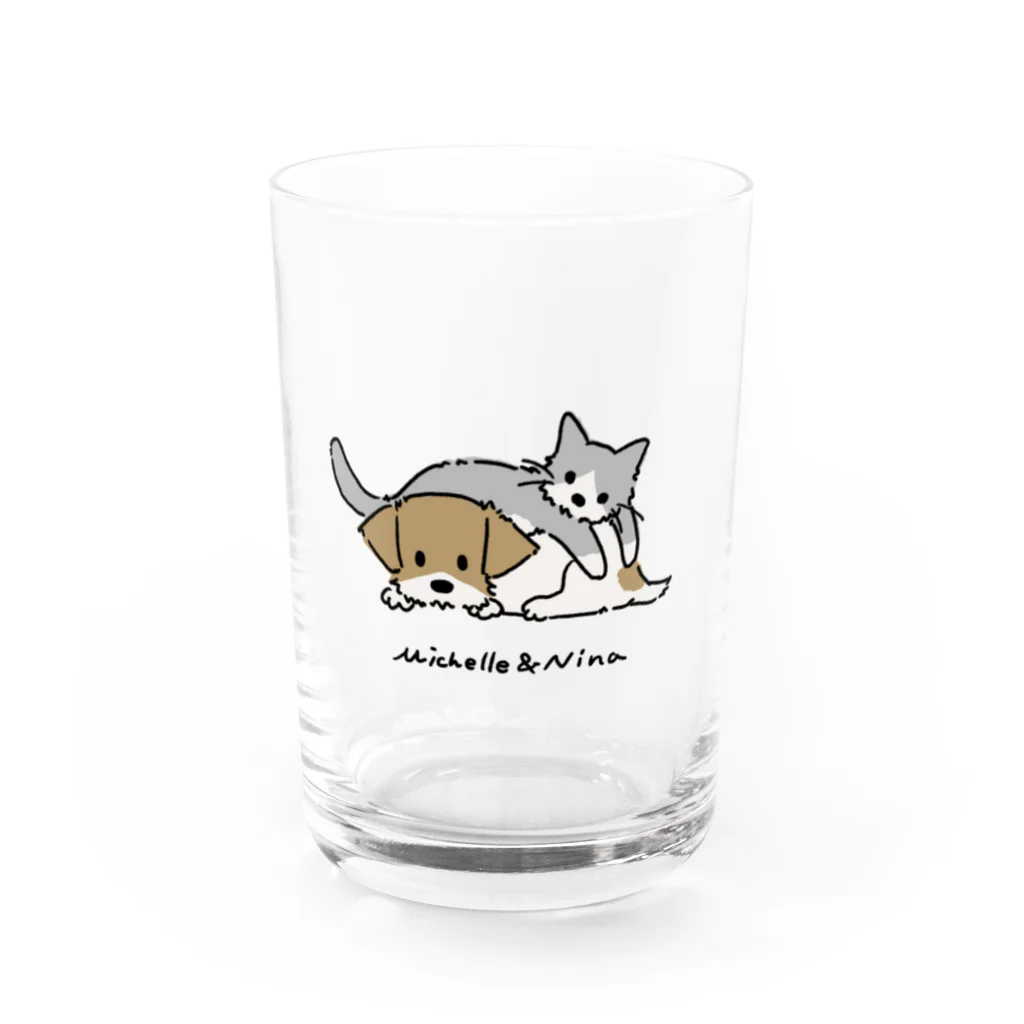 ミシェショップのミシェル＆ニーナ Water Glass :front