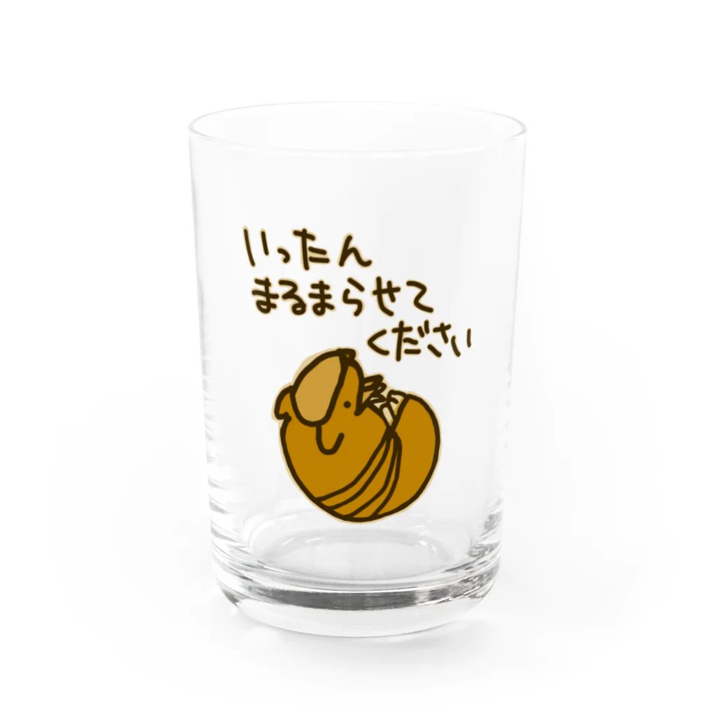 ミナミコアリクイ【のの】の一旦まるまらせてほしい【アルマジロ】 Water Glass :front