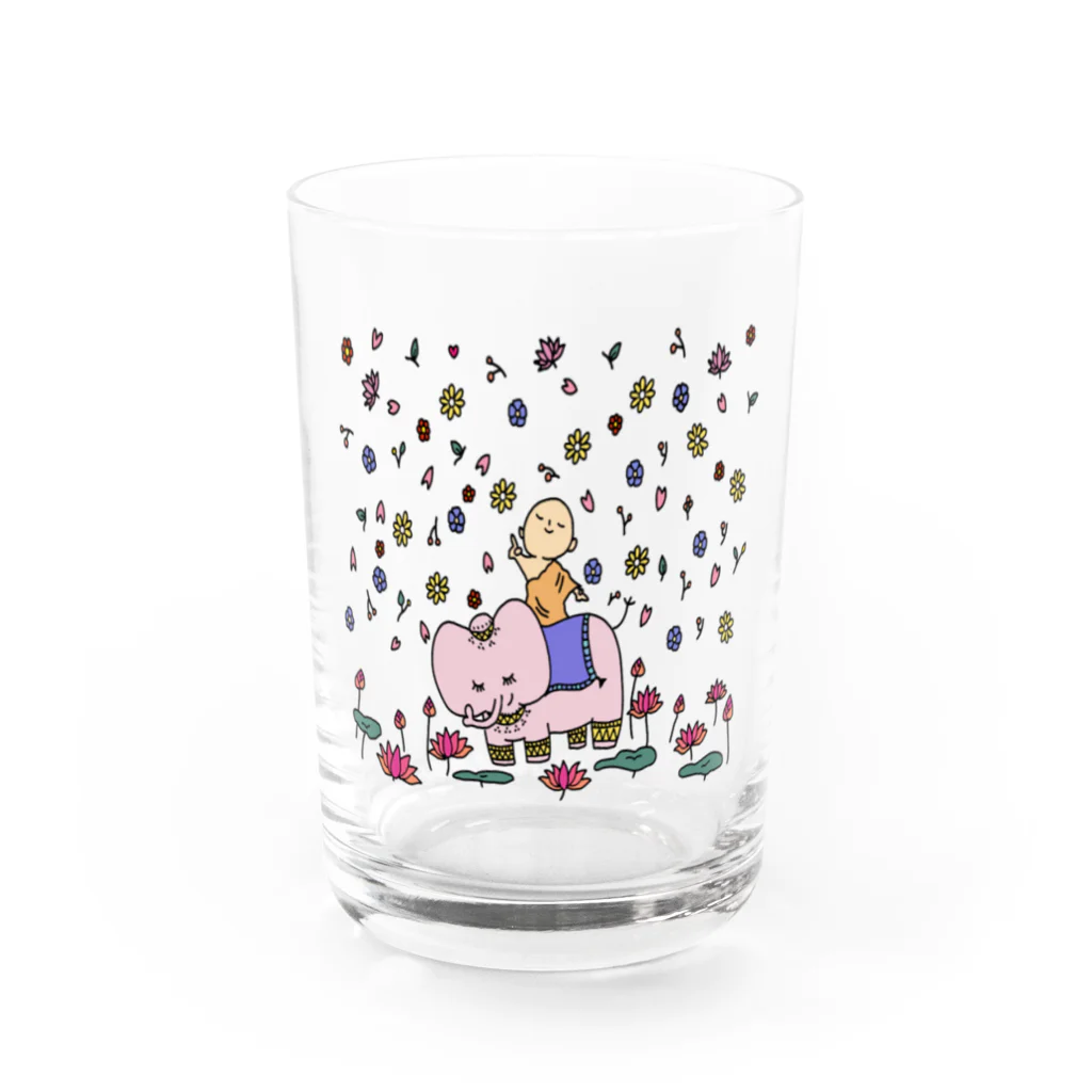 ブッディズムの花まつり Water Glass :front