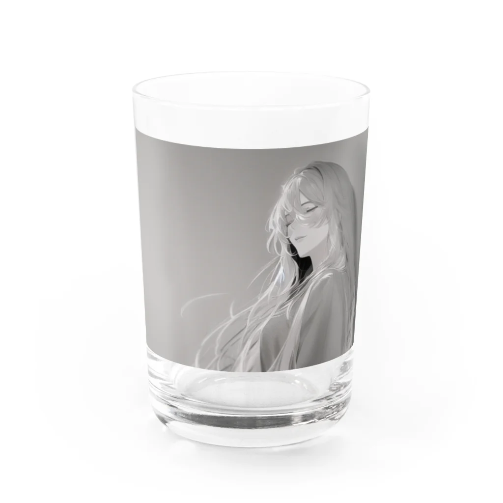 紅崎重工のモノクロ少女 Water Glass :front