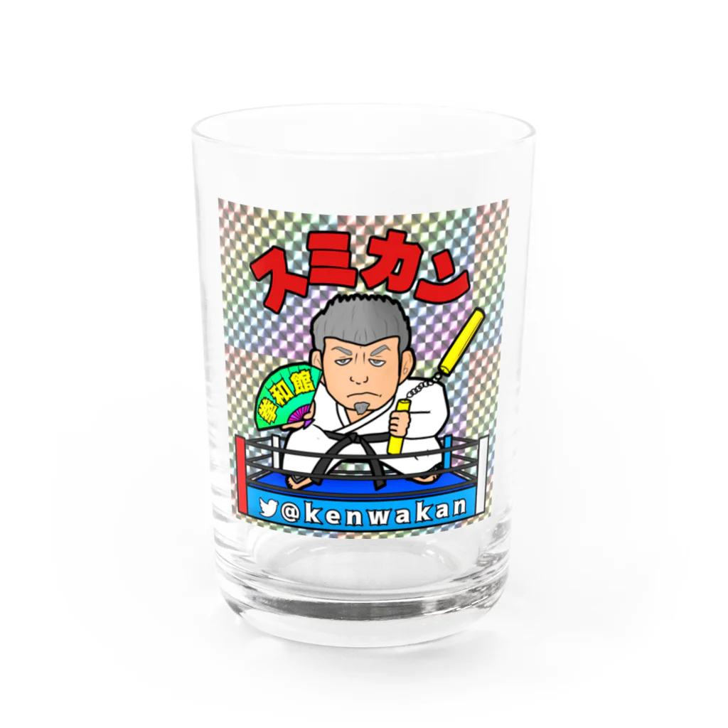 sumikanshopのスミカンマン Water Glass :front