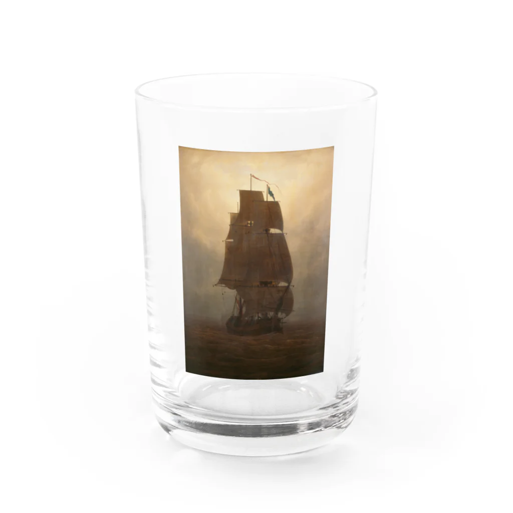 masshioのSailing ship/カスパー・ダーヴィト・フリードリヒ Water Glass :front