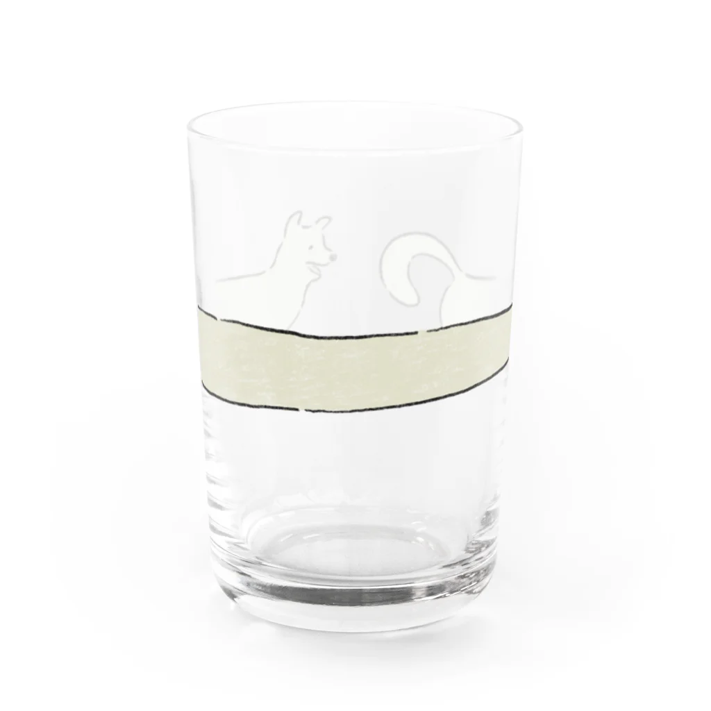 FUTURESHOTのMyシッポを追う犬 Water Glass :front