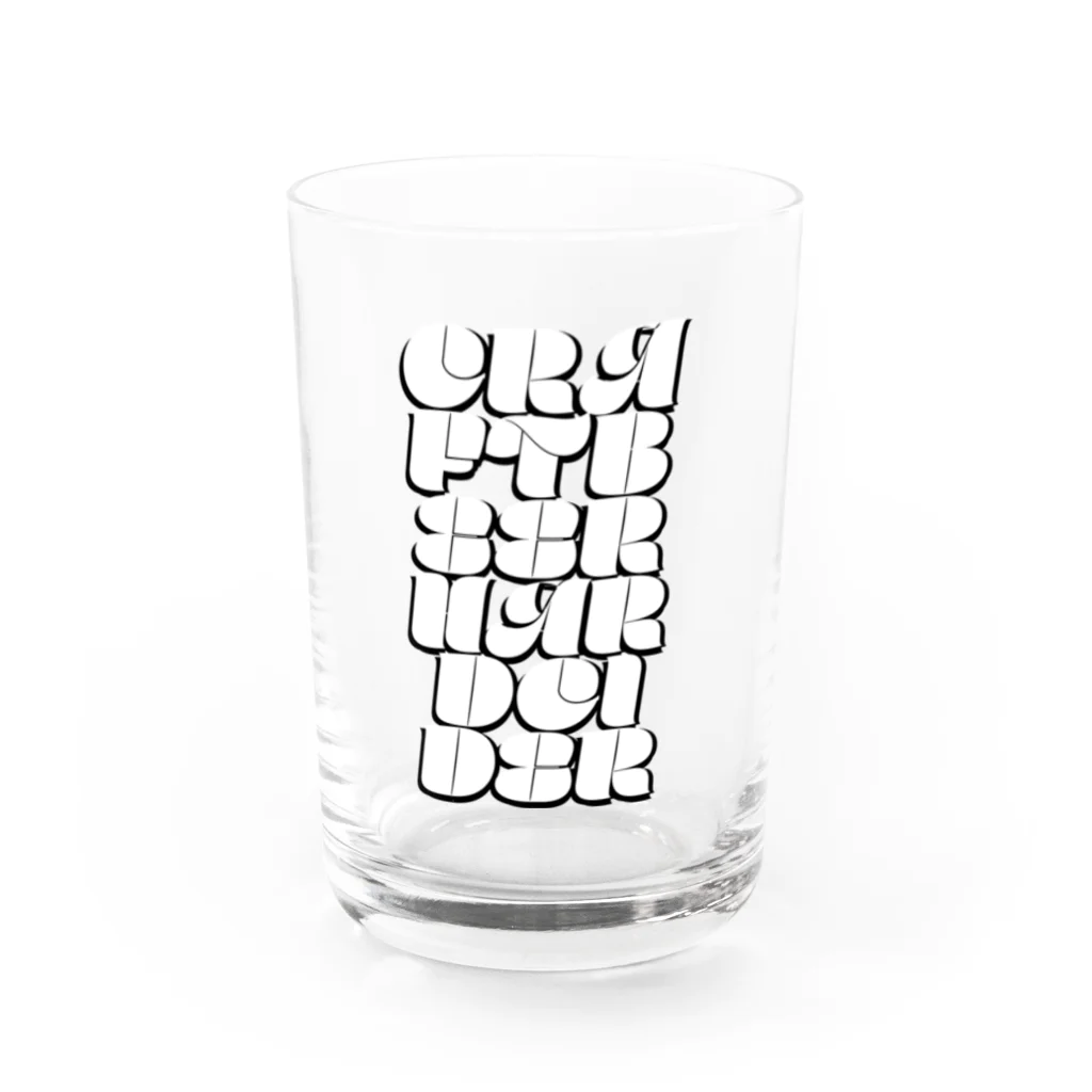 KAWAGOE GRAPHICSのクラフトビールハードサイダー Water Glass :front