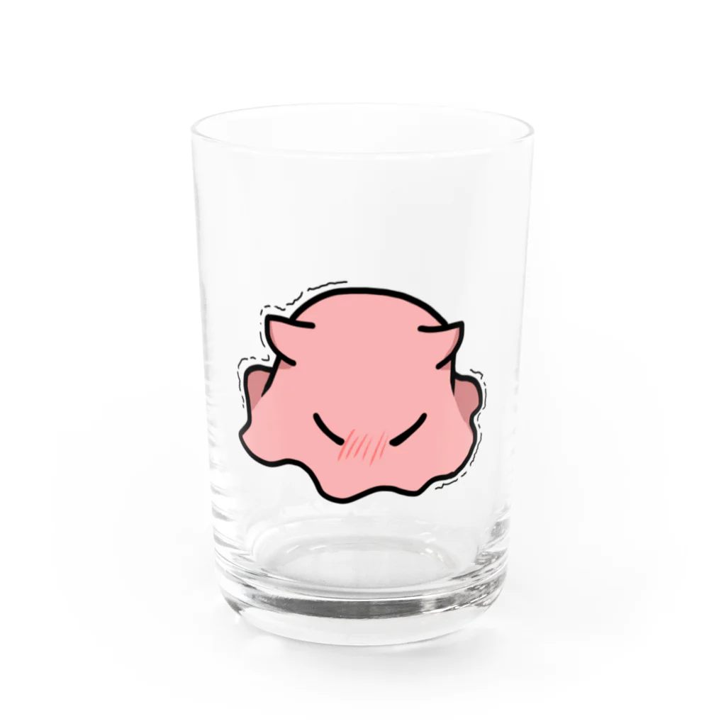 カワキのがんばるメンダコ Water Glass :front