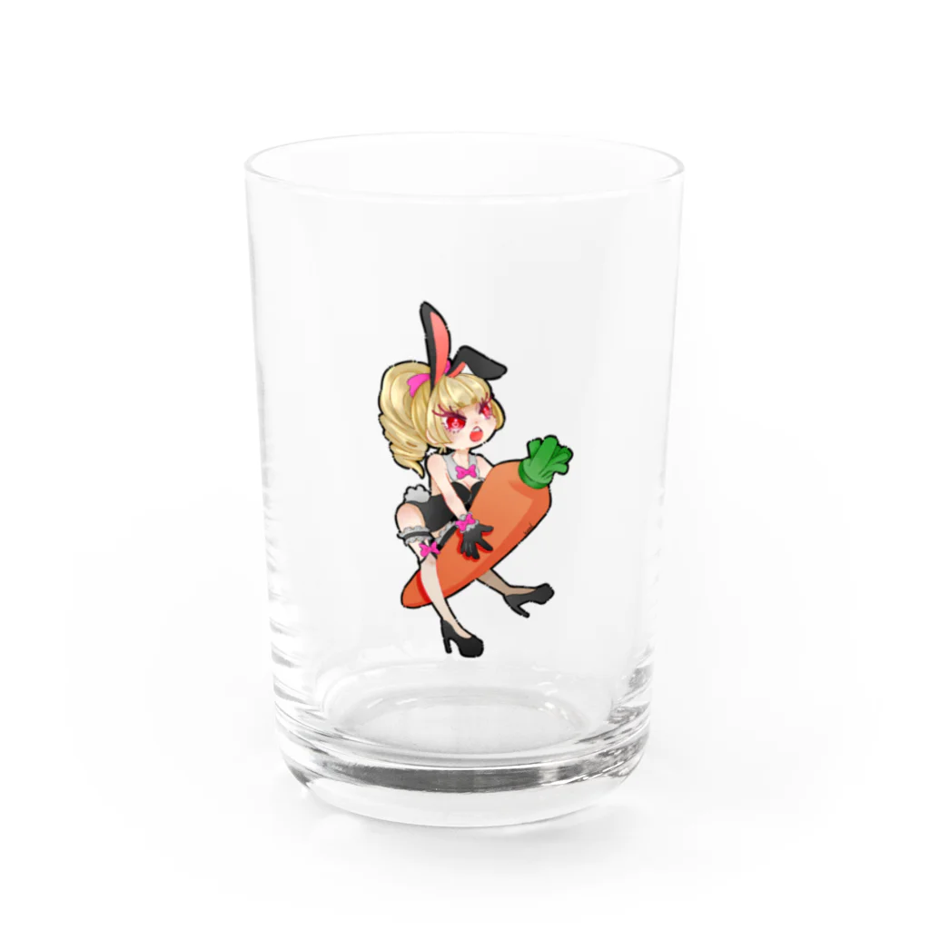 kanisukiのつり目バニーちゃん Water Glass :front