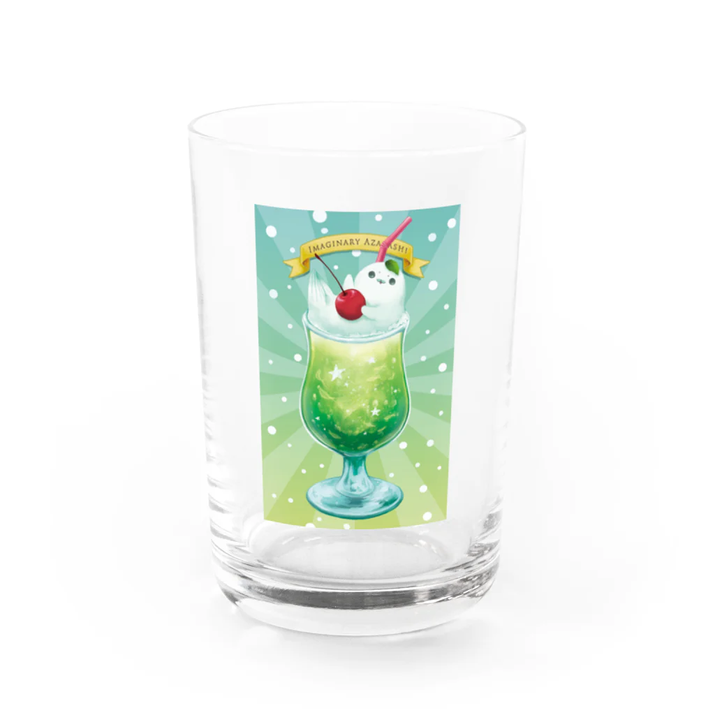 BARE FEET/猫田博人のメロンソーダフロート Water Glass :front