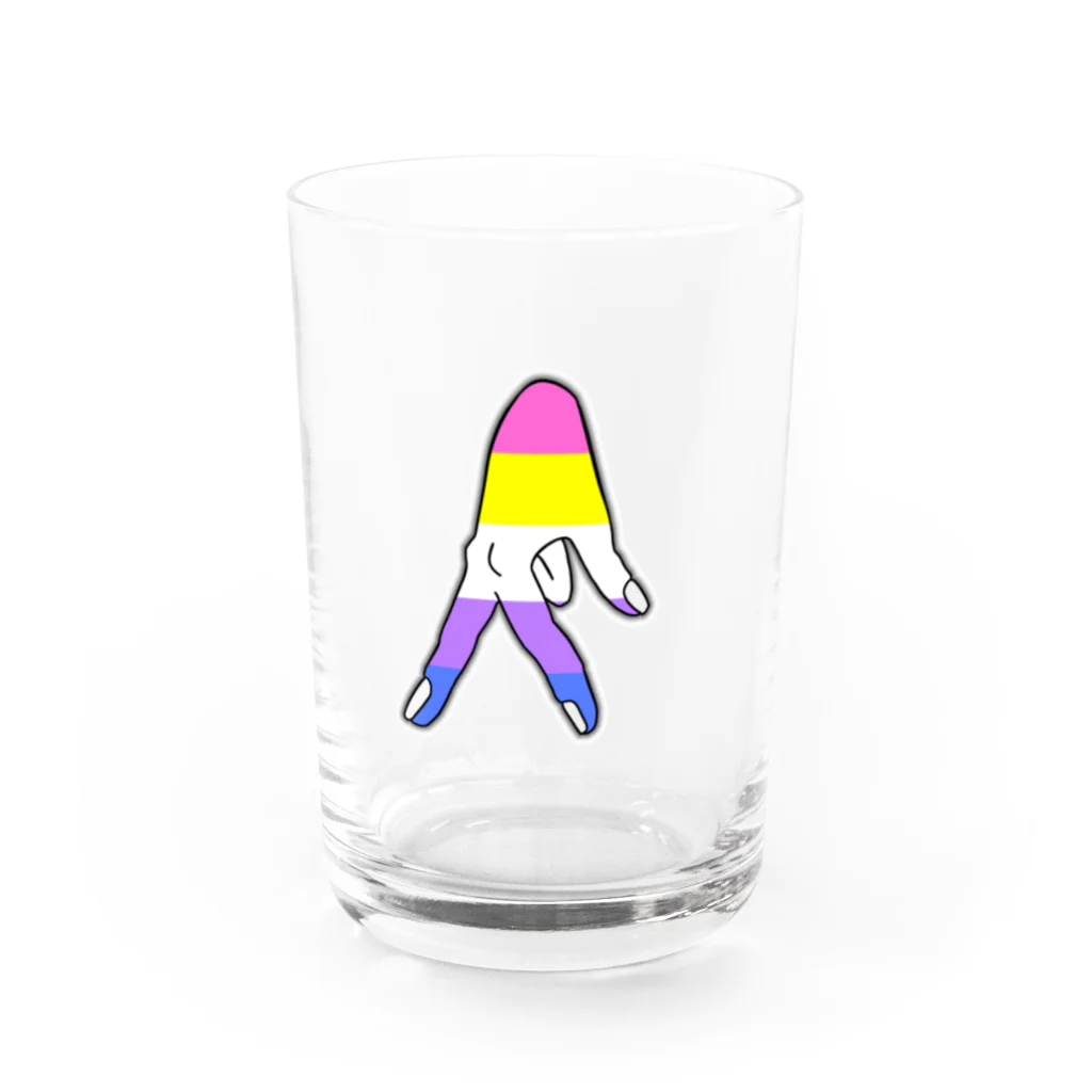 kashiwamochi-NBiの歩く　Bigender Water Glass :front