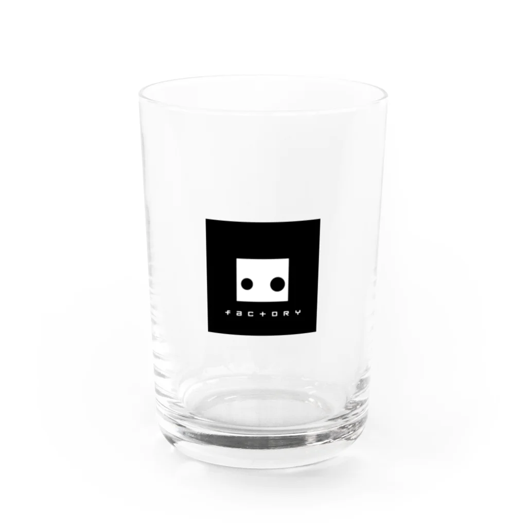 SquareHeadFactoryのSquareHeadFactoryロゴ Water Glass :front