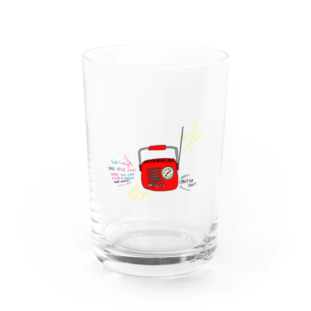 CRAZY AB JOZYのRADIO Water Glass :front