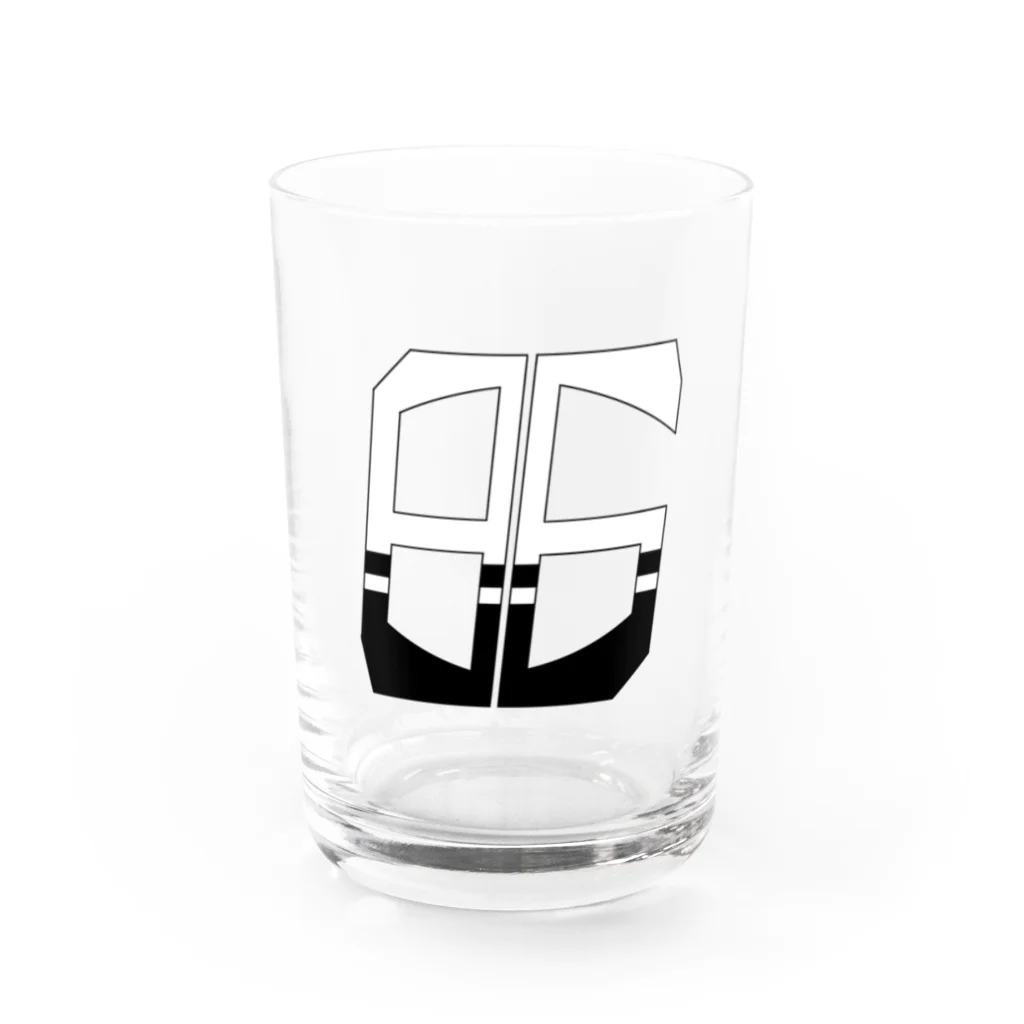 hamuevoの86白×クロ Water Glass :front